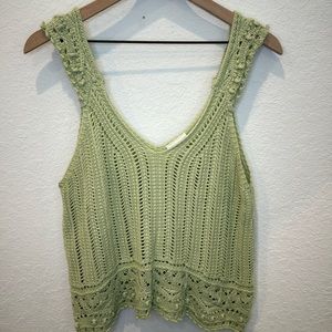 Shyanne Crochet Knit Tank Size XL